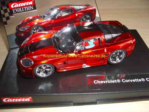 Carrera Evolution 27174 Chevrolet Corvette C6R Custom rot-metallic