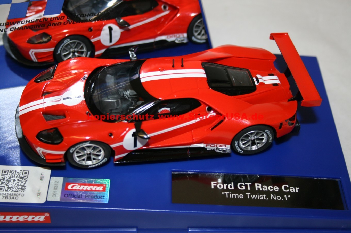 Carrera 30873 Ford GT Race Car Time Twist #1 Digital 132 Slot Car Racing Vehicle 1:32 Scale 