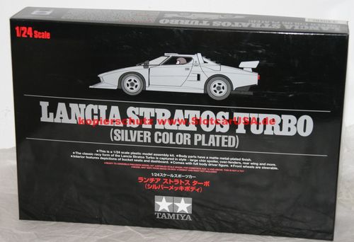Tamiya 25418 1/24 Lancia Stratos Turbo Silver Colord Plated