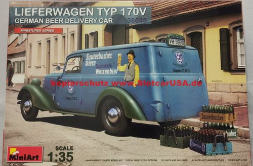 MINI ART 38035 1/35 Lieferwagen Typ 170V German Beer Delivery Car