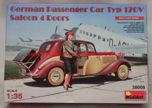 MINI ART 38008 1/35 German Passenger Car Typ 170V.Saloon 4 Doors