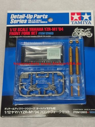 Tamiya 12603 1/12 Yamaha YZR-M1 04 Front Fork Set / Gabel Set