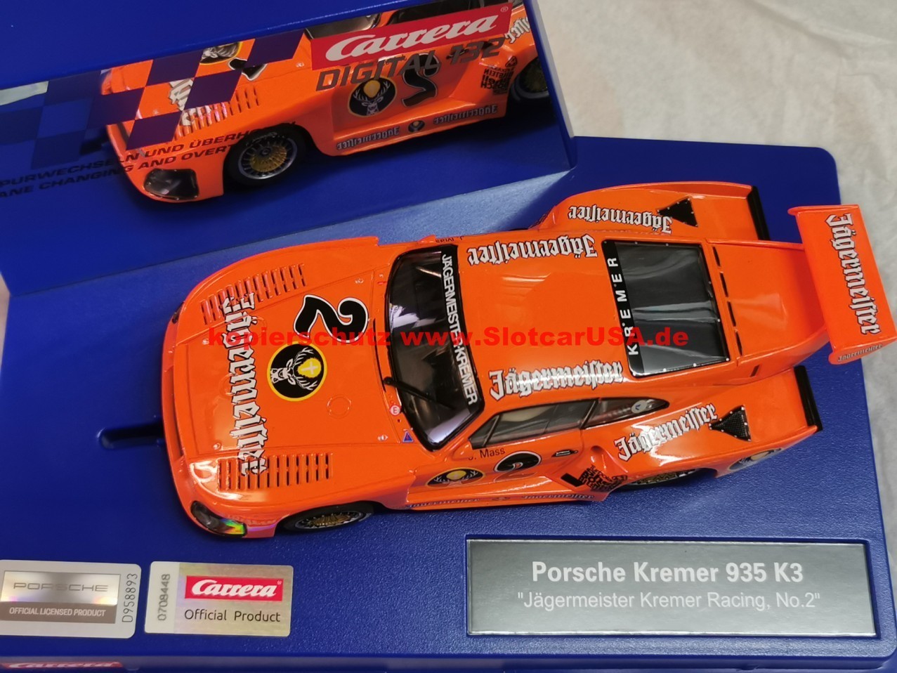 Carrera 30898 Porsche Kremer 935 K3 Vaillant #51  Digital 132 Slot Car Racing Vehicle 1:32 Scale 