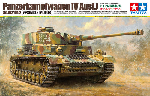 Tamiya 36211 1/16 RC German PzKpfw. IV Ausf. J Standm. (S.Mot)
