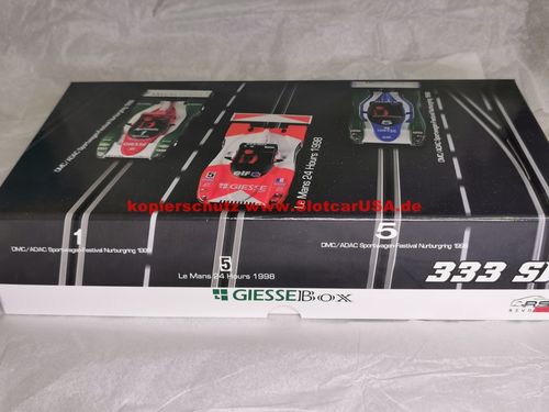 RevoSlot RS0182 1/32 Slotcar Ferrari 333SP - Giesse Team Triple Pack